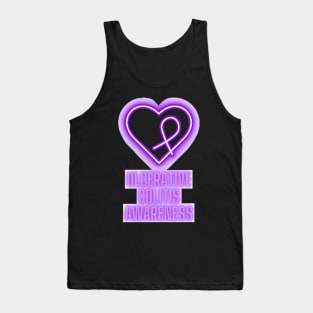 Neon Purple Ulcerative Colitis Awareness Tank Top